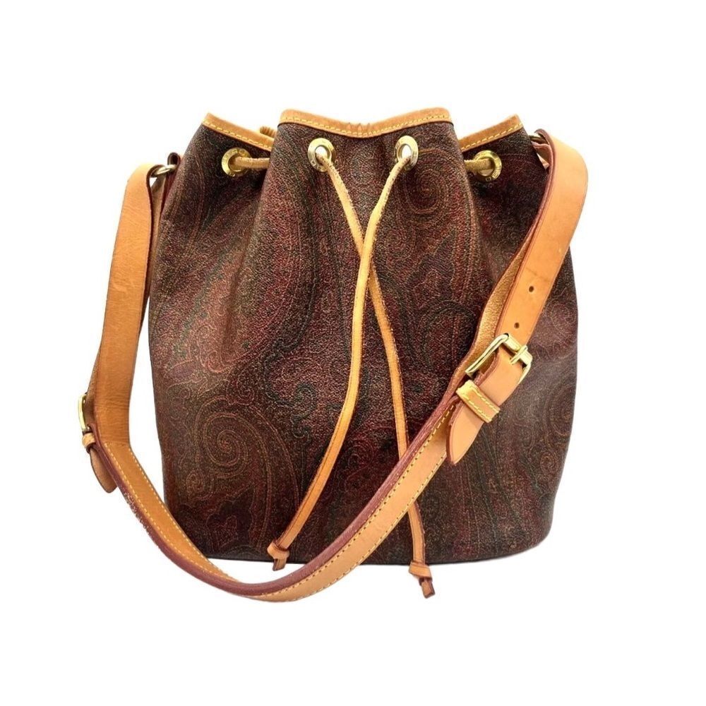 ETRO Paisley Pvc leather Bucket Bag